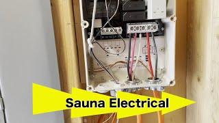 Sauna Electrical Installation for Huum Heater and Lighting