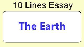 10 Lines on Earth || Essay on Earth in English || Earth Essay || Short Essay on Earth