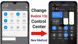 Redmi 13c Control Center Settings | Change Control Center On Redmi 13C | HyperOS Control Center
