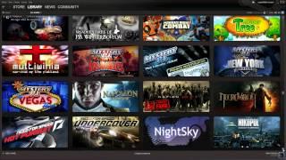 My Steam Library Grid View