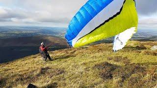 Autumn Paragliding @ 2500 feet Takeoff  Ireland