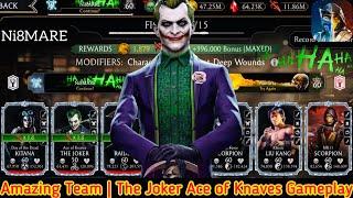 The Joker Ace of Knaves , Klassic Raiden & Day of the dead Kitana Survivor Mode Gameplay | MK Mobile