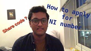 How to apply NI number | how to get share code | student in #london