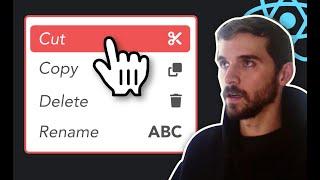 How To Build A Context Menu In React | React JS Tutorial For Beginners
