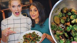 Thanksgiving Maple Dijon Brussels Sprouts | Klossy Learns to Cook