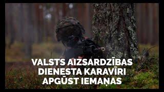 Valsts aizsardzības dienesta karavīri apgūst lauka kaujas iemaņas