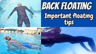 Back Floating Swimming Tips, How to Float, Swimming Tips for Beginners, Swimming Training