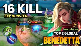 Benedetta Best Build 2023 [ Benedetta Top Global Gameplay ] By happy dati sad  - Mobile Legends