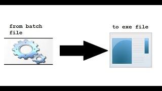 how to convert a batch file into an exe file (program)