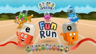 Alphablocks Fun Run - Learn About Phonics and Letter Sounds | CBeebies Go Explore Game