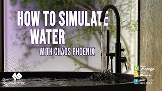 Water simulation with Chaos Phoenix