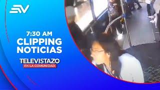 Asalto a mano armada en un bus de Quito  | Televistazo | Ecuavisa