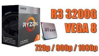 RYZEN 3 3200G VEGA 8 (TESTE 7 GAMES)