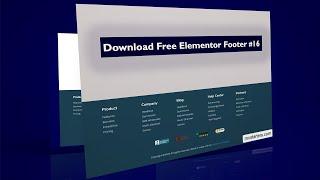 Downlaod Free Elementor Footer Template Design 16  by mcstarters