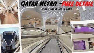 DOHA METRO -QATAR METRO  STATION IN 4K  VIDEO