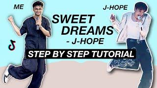 J-Hope 'Sweet Dreams' Footwork *STEP BY STEP TUTORIAL* (Beginner Friendly)