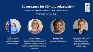 Webinar: Governance for Climate Adaptation