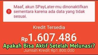 Spaylater Dinonatkfikan? Melunasi Tagihan Apakah Bisa Aktif Lagi? Ini Penjelasannya