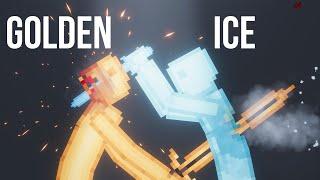 Golden Human vs Ice Human - People Playground 1.25