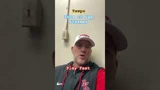 Tempo-Zone or Gaps #americanfootballcoach #footballcoach #footballcoaching #football