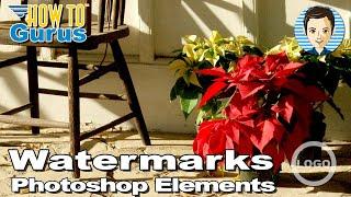 How to Add Watermarks to Photos using Photoshop Elements