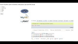 Insert Checkbox values in Database using Jquery Ajax and PHP Mysqli