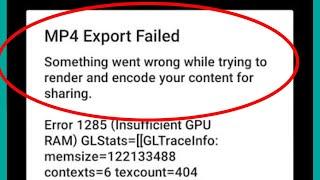 How To Fix Export Error In Alight Motion | Mp4 Export Failed Alight Motion | Export Problem Solved