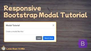 Create Stunning & Responsive Modal With Bootstrap