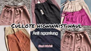 REKOMENDASI RACUN SHOPEE HAUL KULOT HIGHWAIST ANTI NGANTUNG START FROM 30K!!!