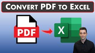 How to Convert PDF to Excel | Excel 365