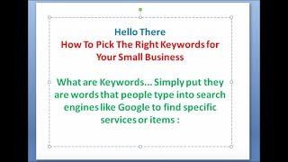 How To Rank Your Business First on Google - Google Keywords - Picking the right KEYWORDS for Google