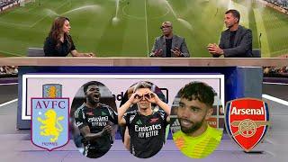 Aston Villa vs Arsenal 0-2 Leandro Trossard & Thomas Partey On Fire Goal Ian Wright Crazy Reaction