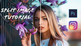 How To Split Images for Instagram In Photoshop / Slide Effect Tutorial