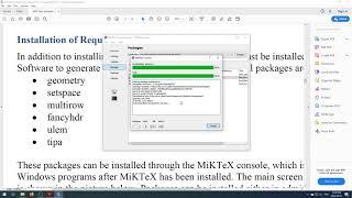 Part 4 Miktex Updates and Installing Packages