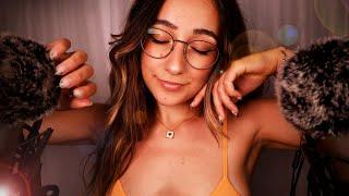 ASMR | All Up in Your Ears: Soft & Cozy Edition ️ Mic Brushing, Whispers, Hair Brushing (1 HOUR)