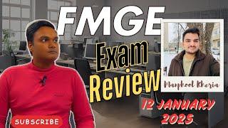 FMGE January 2025 EXAM REVIEW | Question pattern and Types