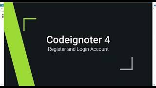 Codeigniter 4 (Register and Login Account with Session)