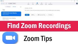 How To Access Zoom Recordings | How To Find Zoom Recordings | Where Does Zoom Recording Get Saved