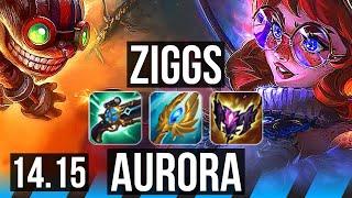 ZIGGS vs AURORA (MID) | Legendary | EUW Master | 14.15