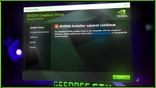 NVIDIA Drivers Installation Cannot Continue. How to FIX? Detailed Instructions