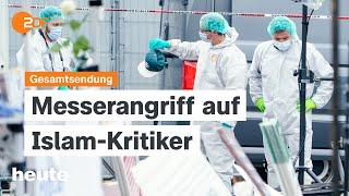 heute 19:00 Uhr vom 31.05.2024 Messerangriff in Mannheim, Einsatz deutscher Waffen, Trump-Urteil