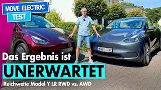 Tesla Model Y Longrange Heckantrieb gegen Dual Motor - Verbrauch und Reichweite wirklich besser?