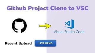 Run Github Project In Visual Studio | Github Repository In Visual Studio Code | Repository Clone