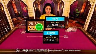 Catching Multipliers  |₹300 to ₹4000| Super Andar Bahar tips and tricks