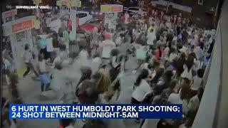 6 hurt as hundred gather at gas station in West Humboldt Park shooting, video shows