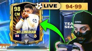 Live: TOTS Bellingham hunt | Pack opening plus chill | fc mobile tots