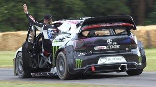 Petter Solberg FLATOUT up Goodwood Hillclimb! - 600HP Volkswagen Polo R WRX Supercar!