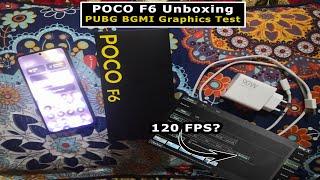 POCO F6 Quick Unboxing and PUBG Mobile BGMI 120 FPS Graphics Test