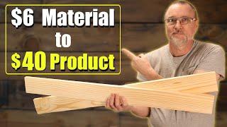 Small Woodworking Project to Build and Sell ~ Low Cost - Beginner Friendly #woodworking