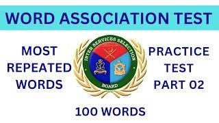 word association practice test (WAT)|most repeated words| ISSB | SSB | Psychologist test